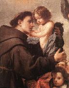 PEREDA, Antonio de St Anthony of Padua with Christ Child (detail) wsg oil on canvas